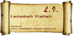 Lautenbach Vladimir névjegykártya